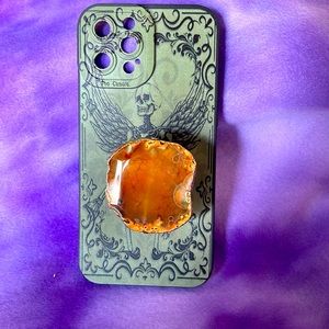 12pro max case skeleton and crystal pop up